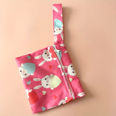 Patterned Mini Wet Bag for Wipes & Snacks Mommy & Baby Bag