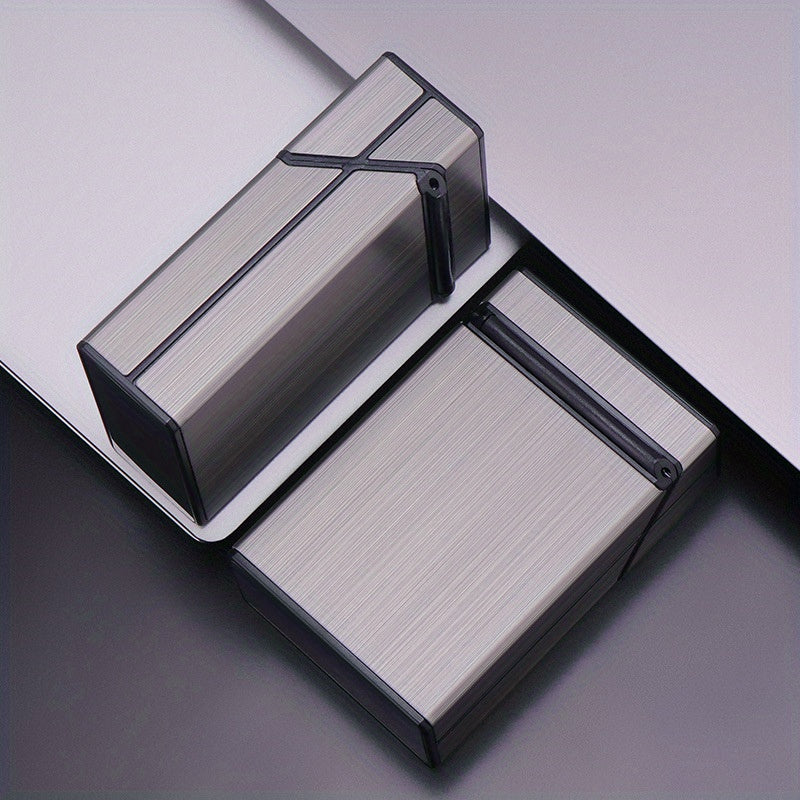 Metal Aluminum Cigarette Case 20 Pack Capacity Slim Anti-pressure Flip Cover