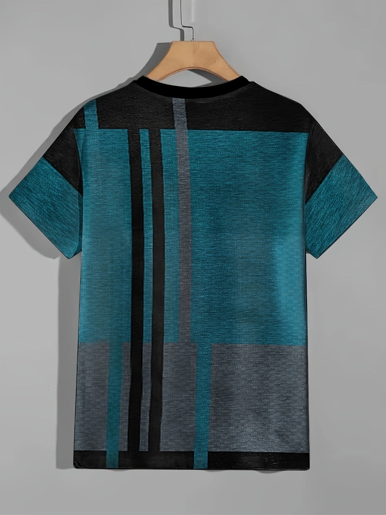 Vintage Style Printed Tee Shirt Men's Casual Round Neck Street Tee