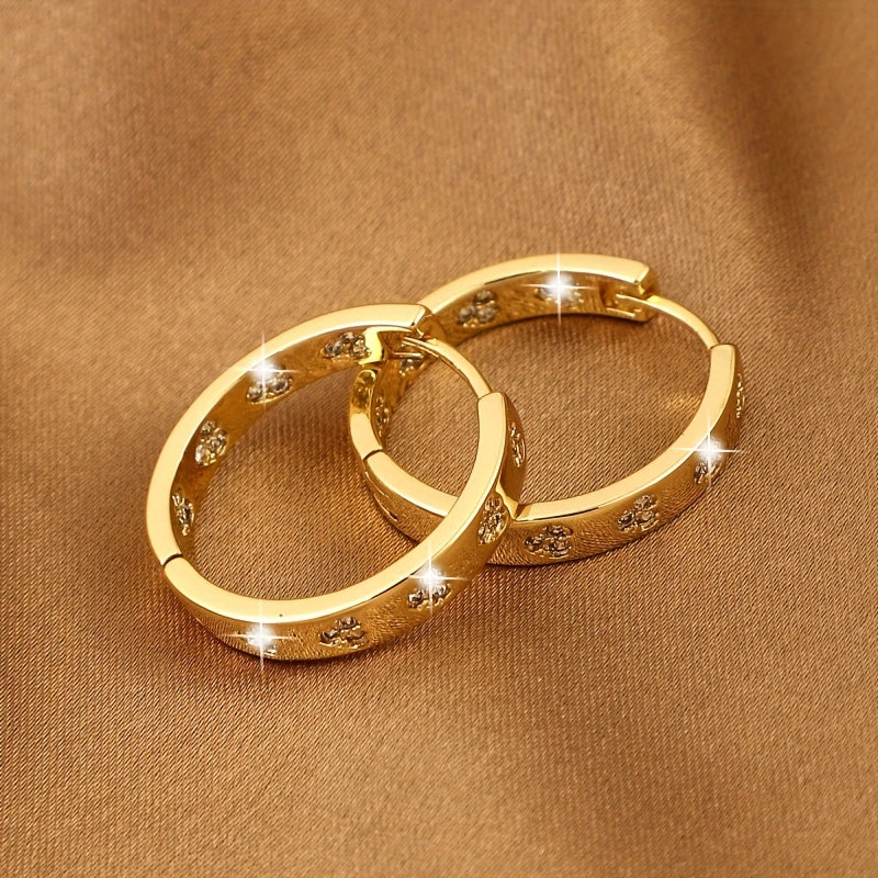 Geometric Zircon Earrings for Party Jewelry