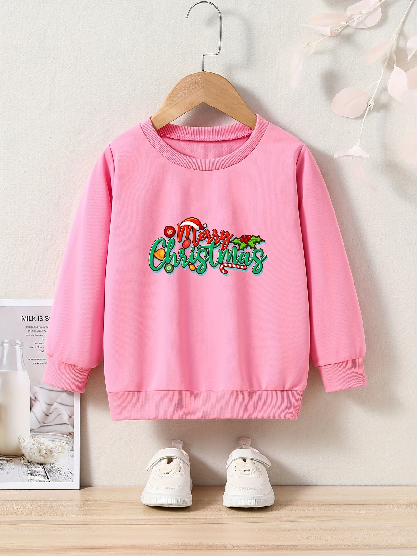 Alphabets Pattern Sweatshirt for Girls