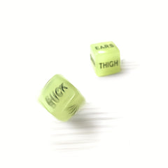 2pcs Acrylic Luminous Game Dice Party Supplies