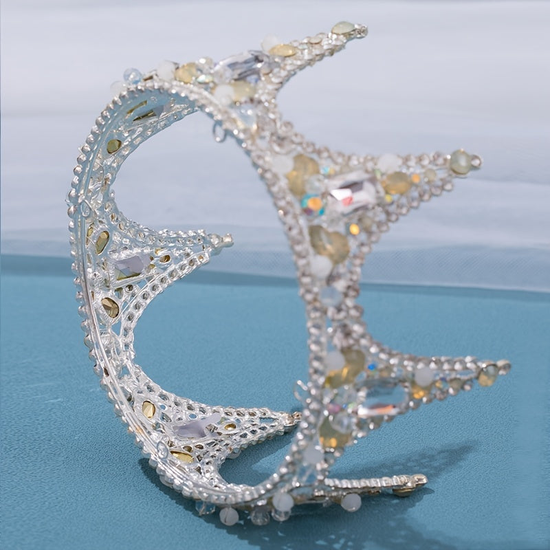 Girl's Rhinestone Crown Tiara Hair Accessory for Fairy Princess Party