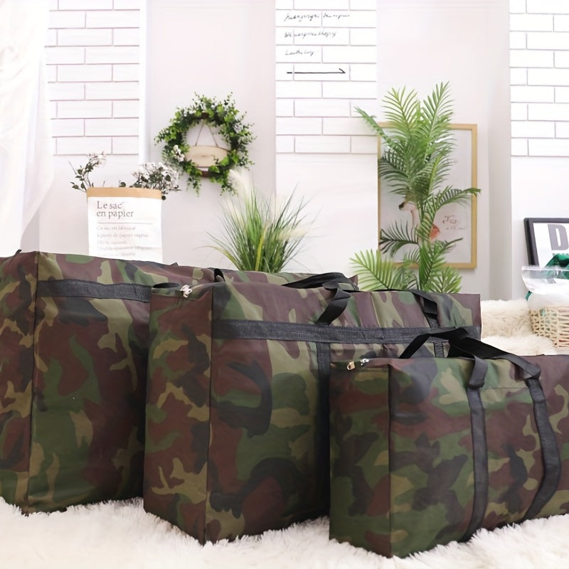 Camouflage Foldable Duffle Bag Large Capacity Lightweight Portable