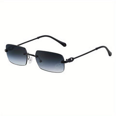 Square Rimless Sunglasses Men's Driving Sunglasses