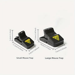 6-Packs Indoor Rat Mouse Traps Instant Kill Pest Control Reusable