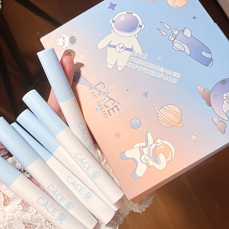 Astronaut Dreamer Lip Glaze Set - Long Lasting Waterproof Lip Gloss