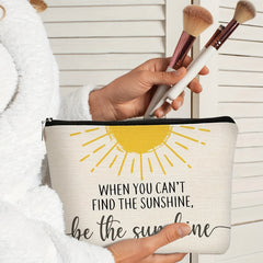 Unisex Sunshine Cosmetic Bag Zipper Travel Wash Bag