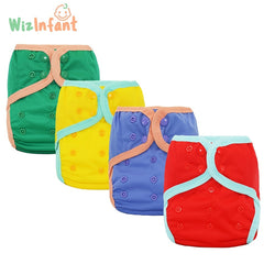 WizInfant Waterproof Plain Cloth Diaper, FashionPrint, 2-27KG