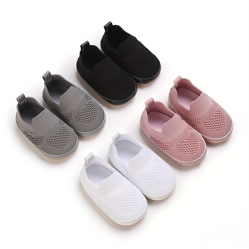 Casual Slip On Woven Shoes For Baby Boys Lightweight Breathable Anti-slip