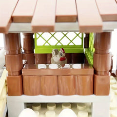 Farm Animals Building Blocks ChickenCoop Hen House Toys