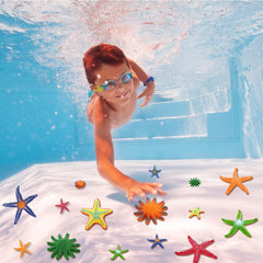 7pcs Soft Rubber Starfish Toys Colorful Beach & Pool Playset for Kids 3