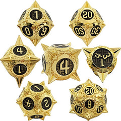 7 Die Metal Polyhedral Dice Set with Gift Box