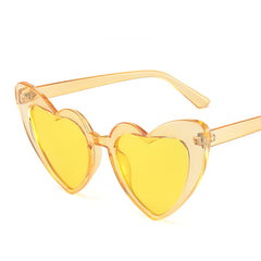 Heart Sunglasses Metal Large Frame Sunscreen Glasses