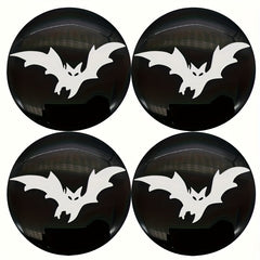 4pcs Bat Car Wheel Center Hub Cap Emblem Stickers Cover 56mm Car Accessories