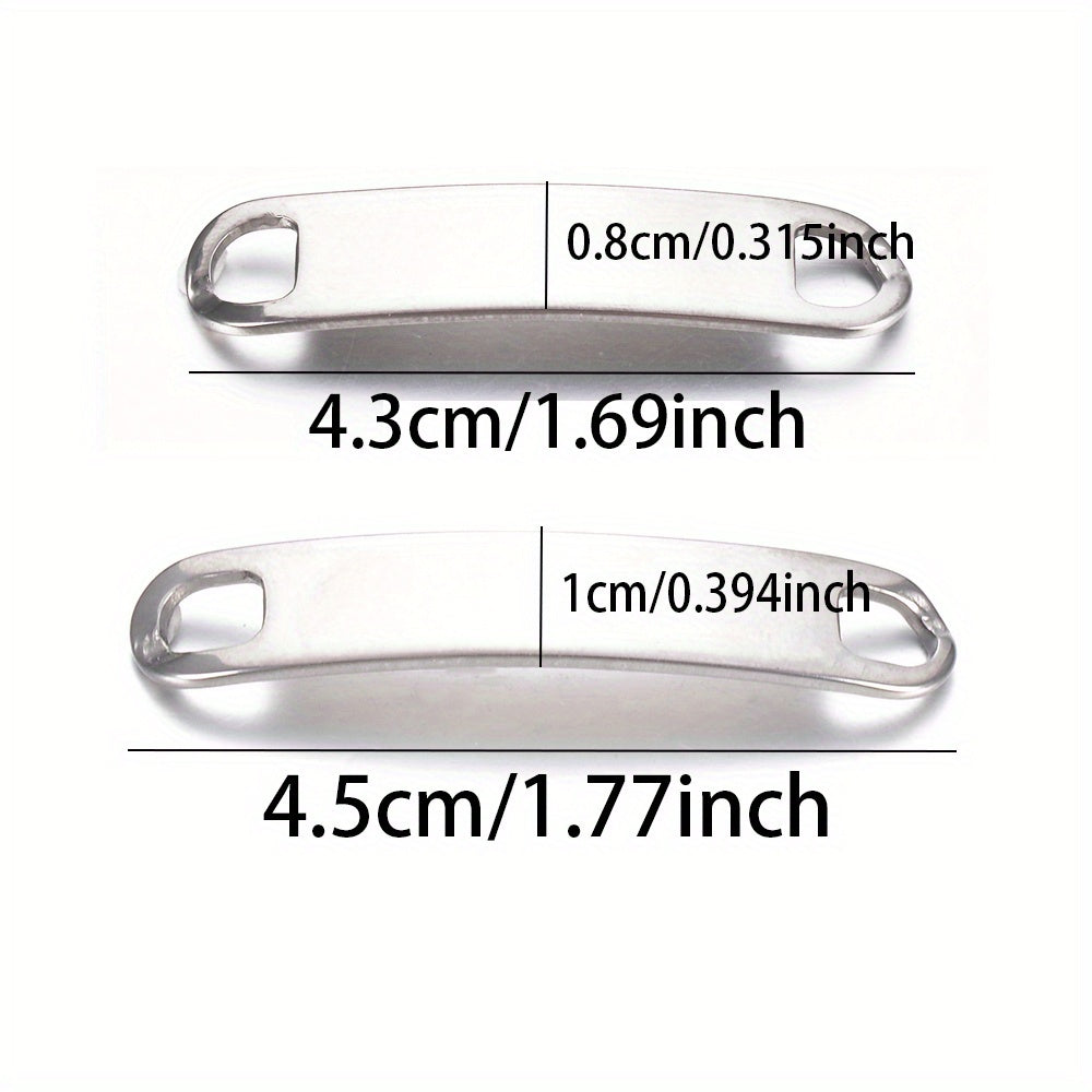 Custom Engraved Shoe Lace Buckles - Anniversary Gift for Couples - Metal Sho