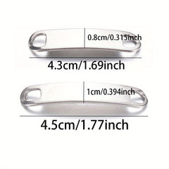 Custom Engraved Shoe Lace Buckles - Anniversary Gift for Couples - Metal Sho