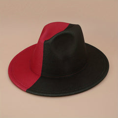 Yin Yang Block Woolen Felt Hat for Men & Women