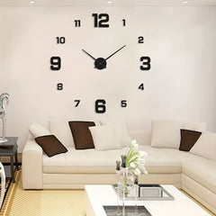 Nordic Luminous Wall Clock Mute Decorative Punch for Living Rooms