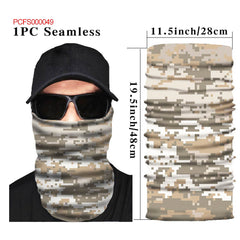 Sports Face Mask Mosaic Cube Camouflage Neck Protector Unisex Dustproof Mask