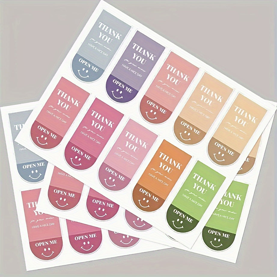 50pcs Thank You Gift Packaging Labels Self Adhesive Sticker Box Seal