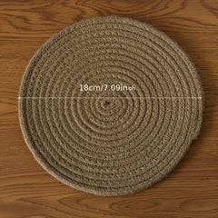 4pcs Burlap Placemat Table Mat Dining Home Decor Kitchen Gadgets