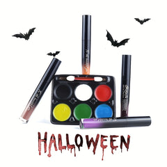 Halloween Series Makeup Set Lip Gloss Face Painting Set