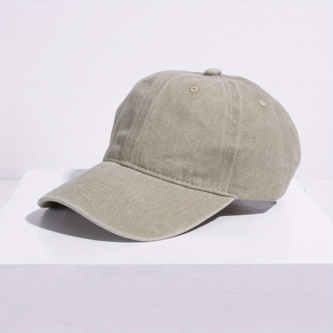 Solid Washed Baseball Cap for Outdoor Sports