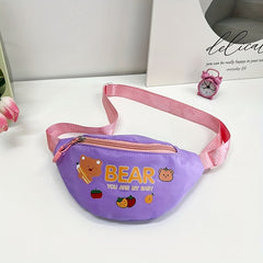 Cartoon Bear Graphic Chest Bag Messenger Bag Lightweight Waist Bag