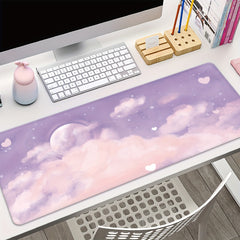 Purple Cloud Landscape Large Gaming Mouse Pad for Office Use
