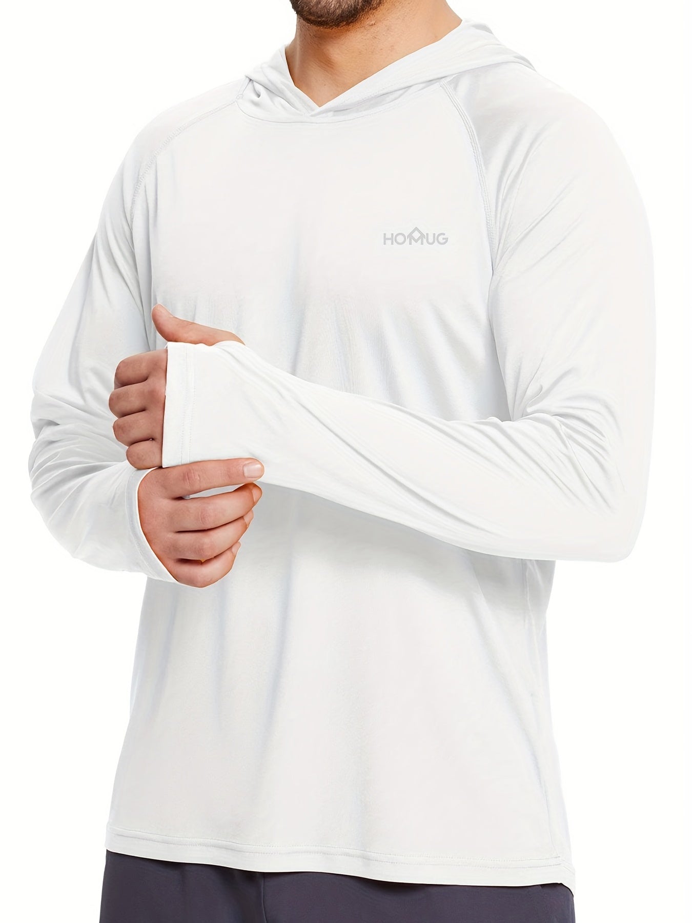 Men's UPF 50 Sun Protection Hoodie Long Sleeve SPF UV Quick Dry Lightweight