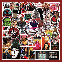 50pcs Horror Movie Combo Series Waterproof Sticker Diy Toy