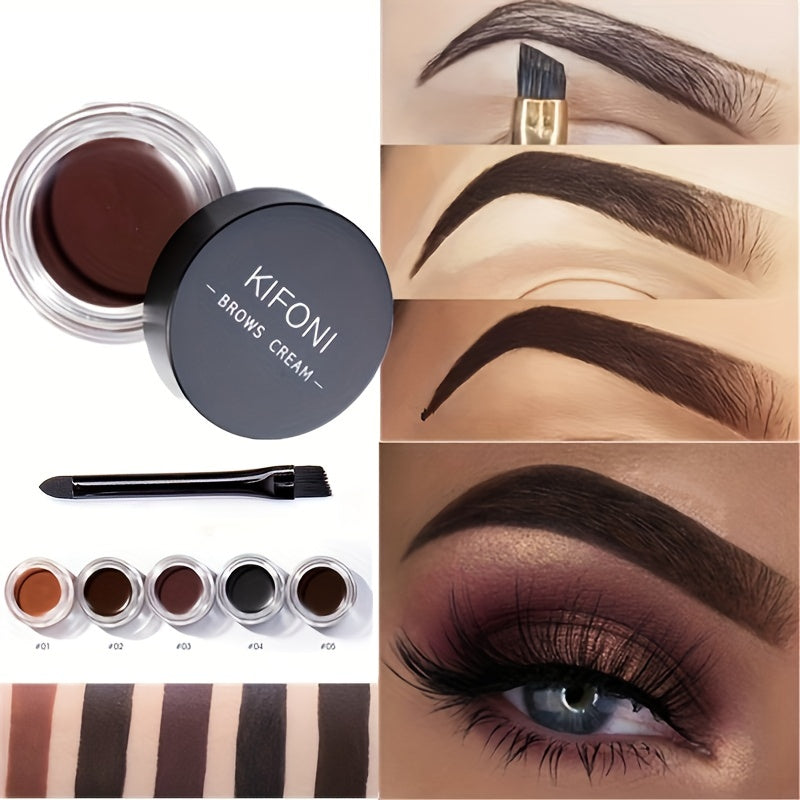 Waterproof Eyebrow Enhancers Cream with Brush
