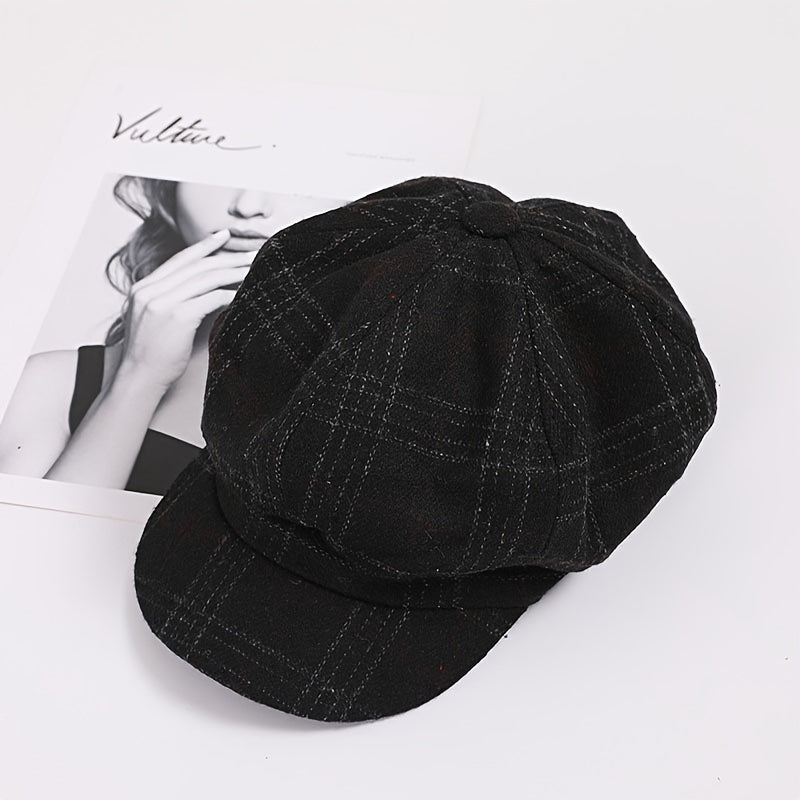 Outdoor Literary Artist Hat Warm Sunshade Octagonal Hat