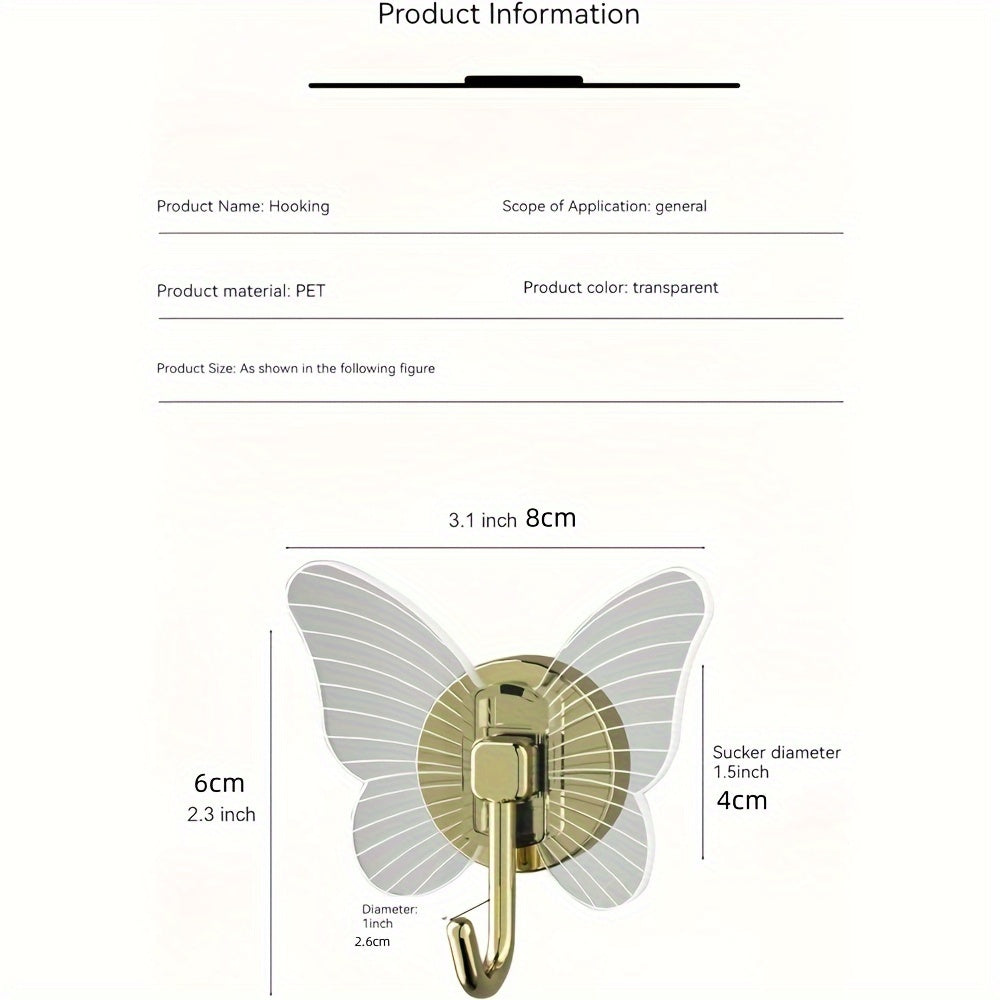 Butterfly Type Adhesive Self Adhesive Hook, 4.54 KG Load Capacity