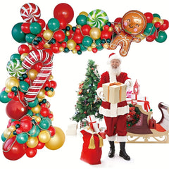 128pcs Christmas Balloon Garland Arch Kit Holiday Decor