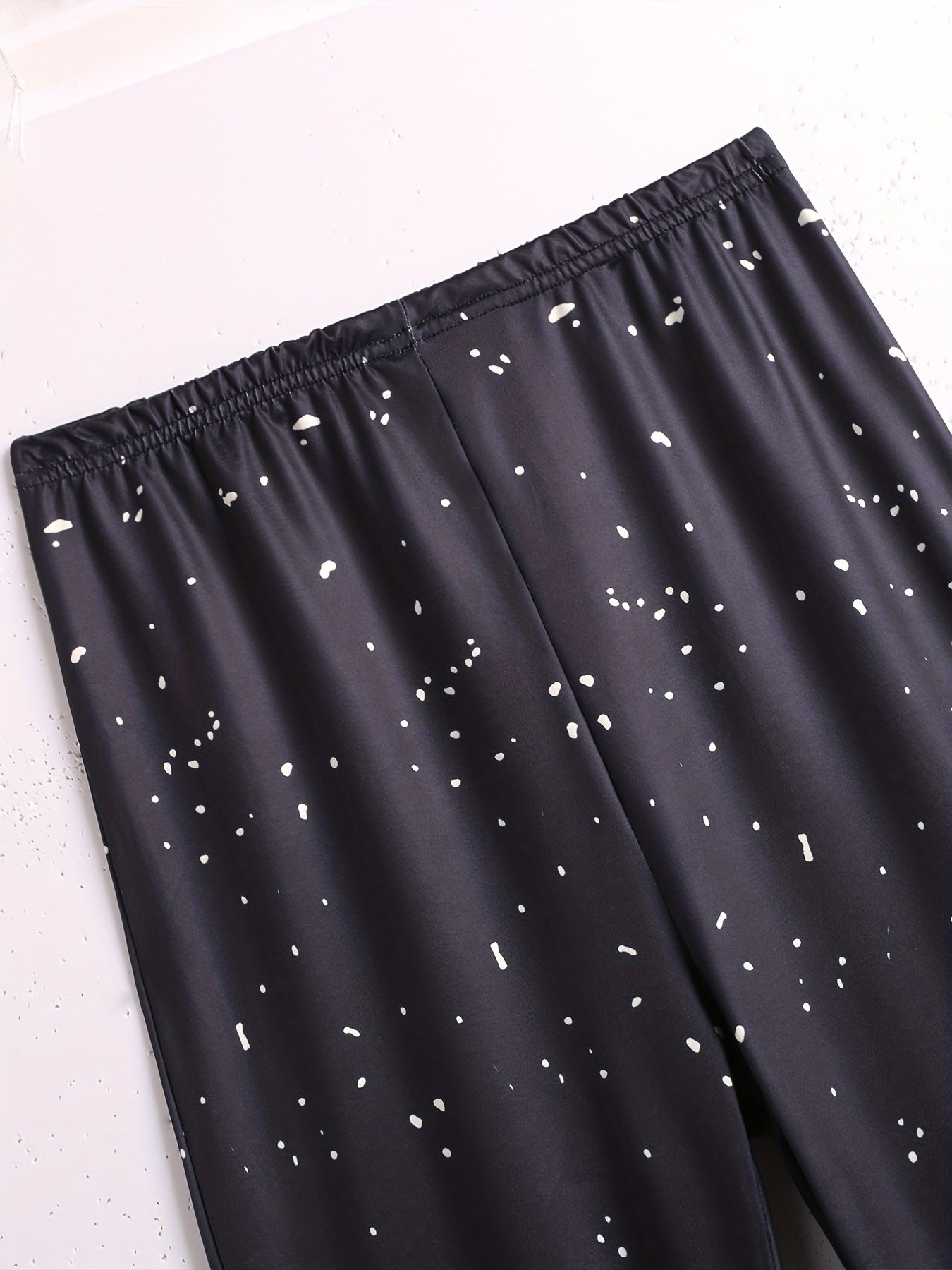 Dalmatian Print Skinny Leggings Women's Clothing