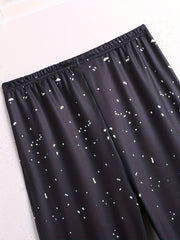 Dalmatian Print Skinny Leggings Women's Clothing