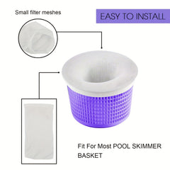 Pool Skimmer Socks Filters Baskets - Cleans Debris And Leaves