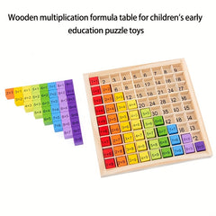 Wooden Math Multiplication 1-9 Times Tables Board Game