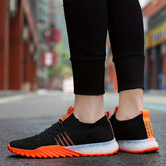 Women's Fashionable Mesh Sneakers Breathable Running Shoes