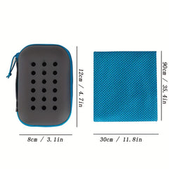 Cooling Sports Towel with Silicone Storage Box - Quick Dry