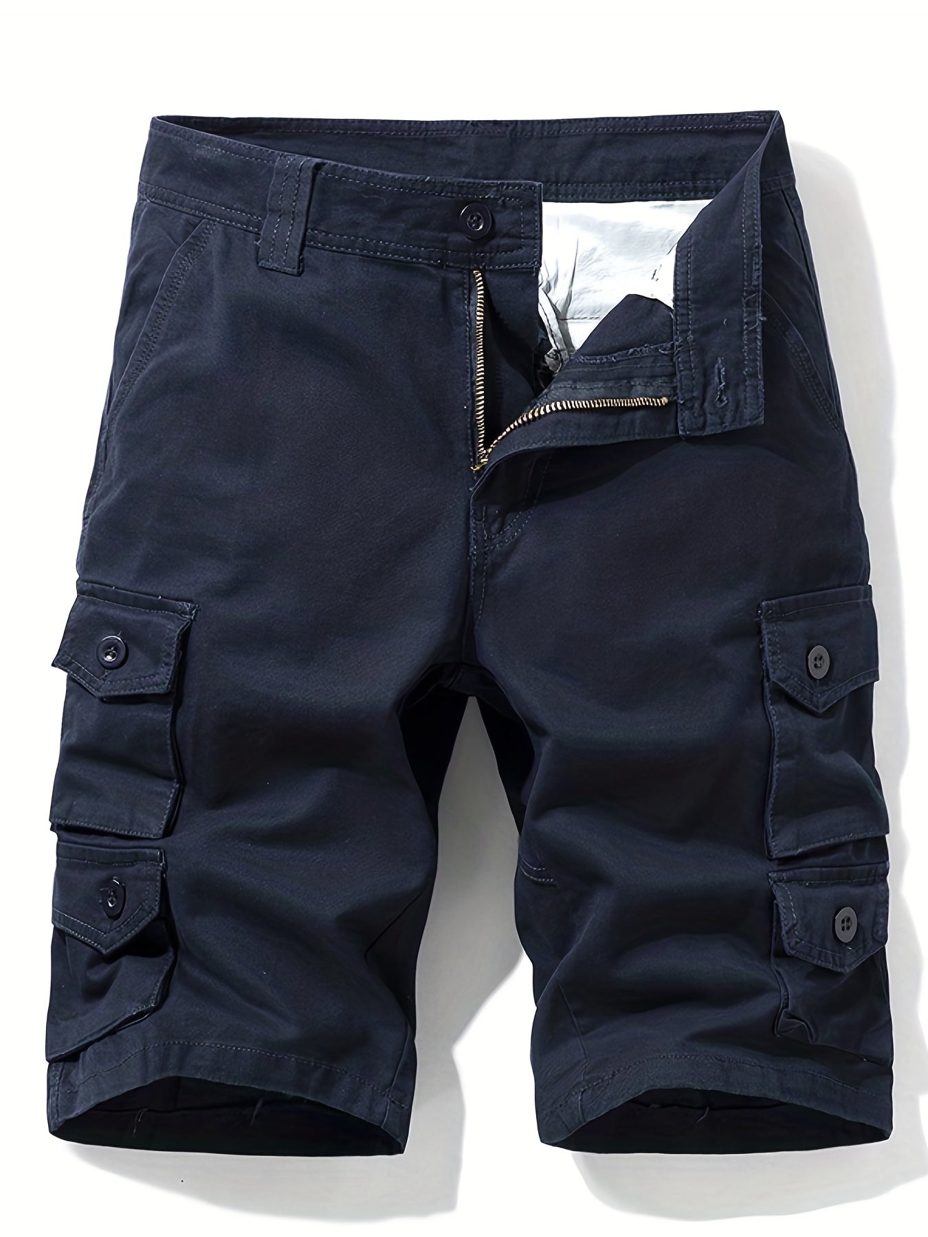 Men's Cotton Cargo Shorts for Summer Outdoor Activities