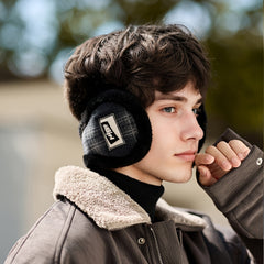 Men's Fleece Ear Warmers Winter Ear Muffs Boho Style Outdoor Ear Protection
