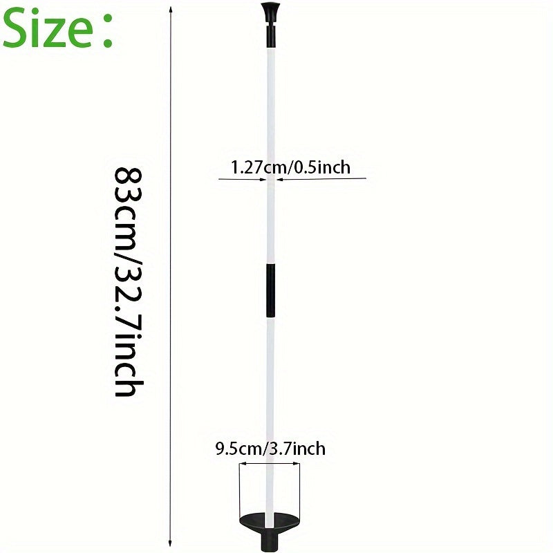 Portable Golf Flagpole Practice Putter Club 2 Segment