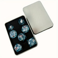 7pcs Christmas Liquid Core Dice For Board Game Holiday Entertainment Dice
