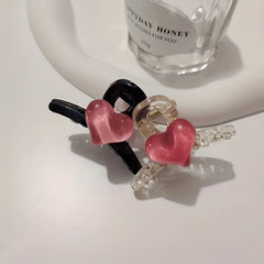 10pcs Heart Princess Claw Clip for Girls
