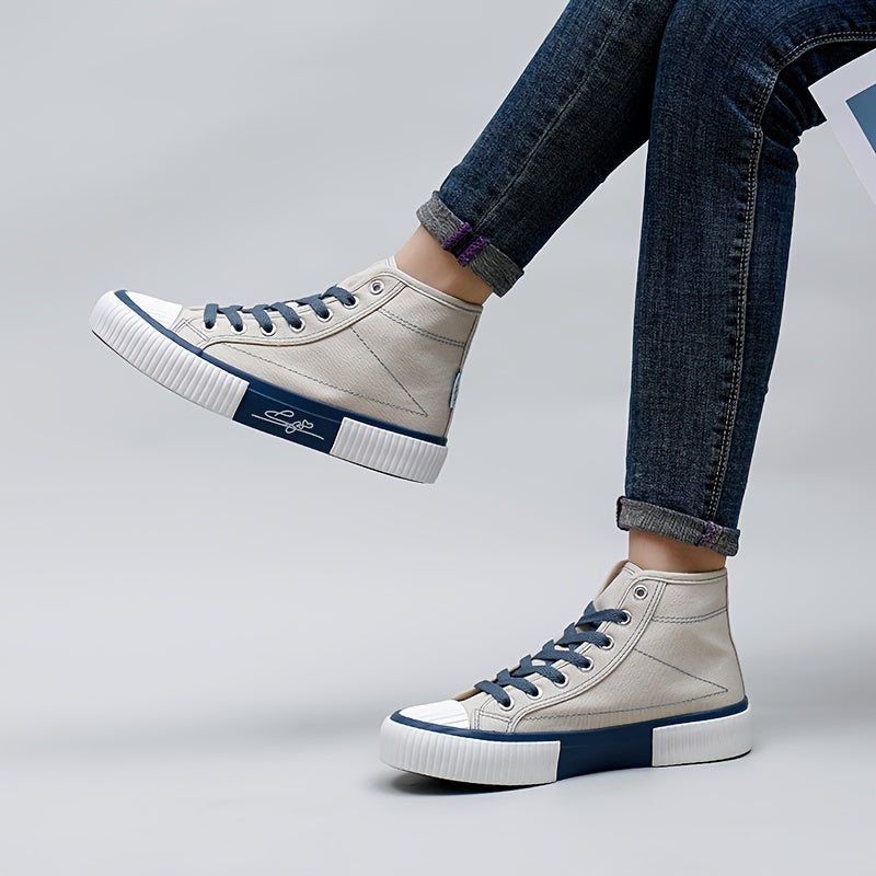 High Top Canvas Shoes Women's Lace up Casual Shoes