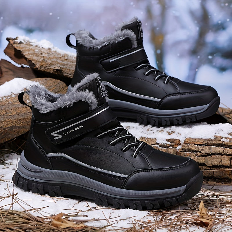 Women's Winter Walking Shoes Non-Slip Warm Plush Inner Comfort Hiking Shoes