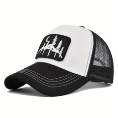 Forest Patch Mesh Trucker Hat Sunshade Baseball Cap Adjustable Dad Hats